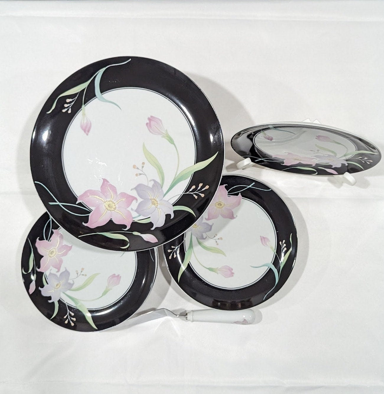 Vintage Fairfield Fine China Cake by Vanessa Yung Shen Set 10pc