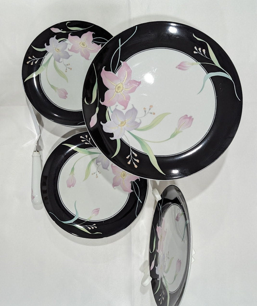 Vintage Fairfield Fine China Cake by Vanessa Yung Shen Set 10pc