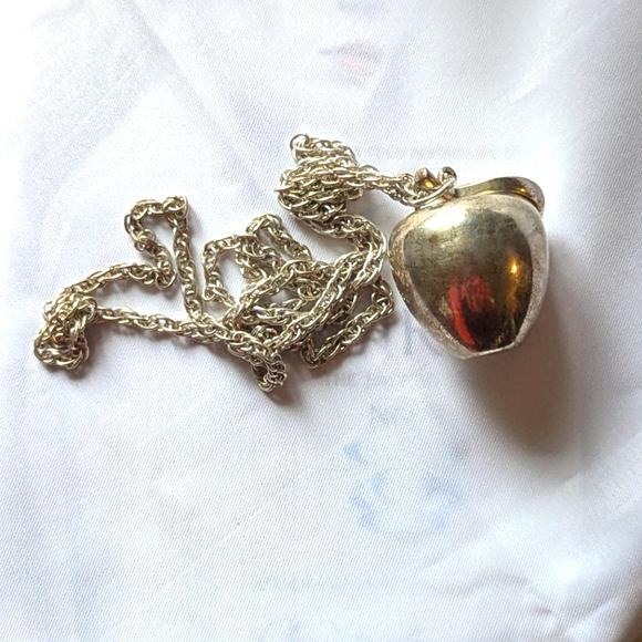 Vintage Large apple necklace| snow-white inspired, metal