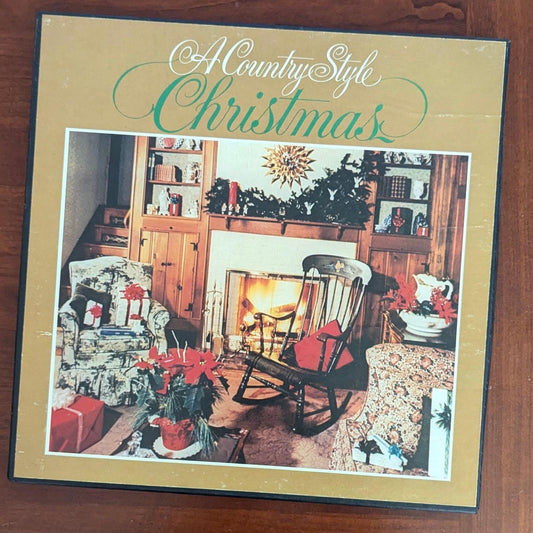 Vintage LP | a country style Christmas| vinyl record, 3 records box set