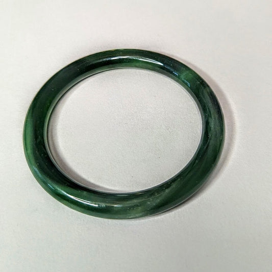 Vintage | Real Jade Bangle Bracelet | Small